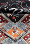 Lucky Elephant 53x53  - black/beige