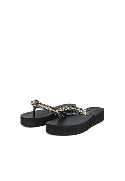 Brillant Summer Zehensandalen - black