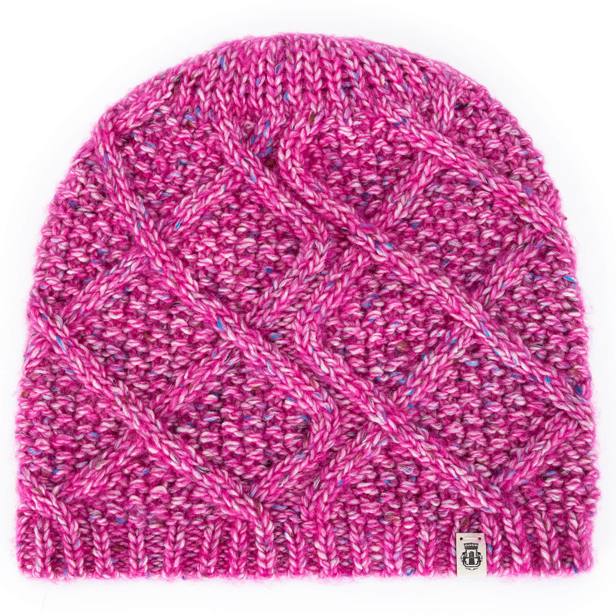 Winter Tweed Beanie  - magenta