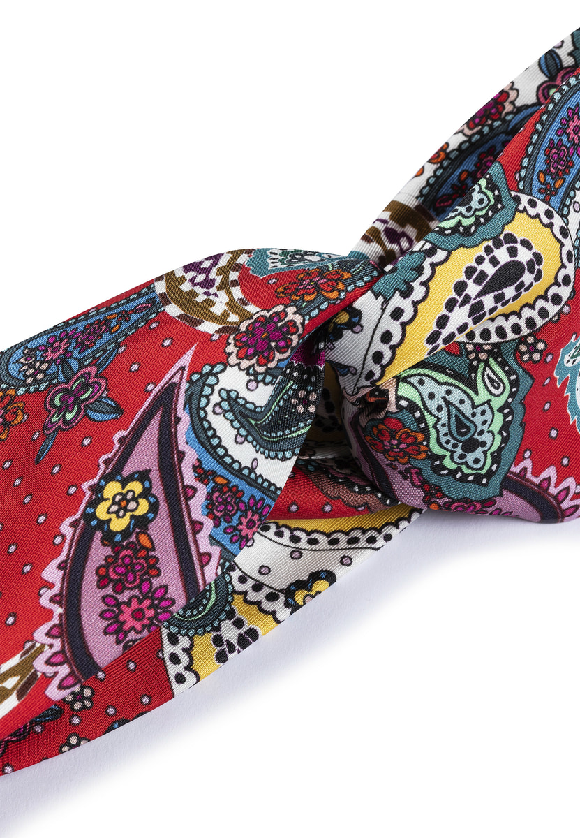 Hairband Paisley - multi red