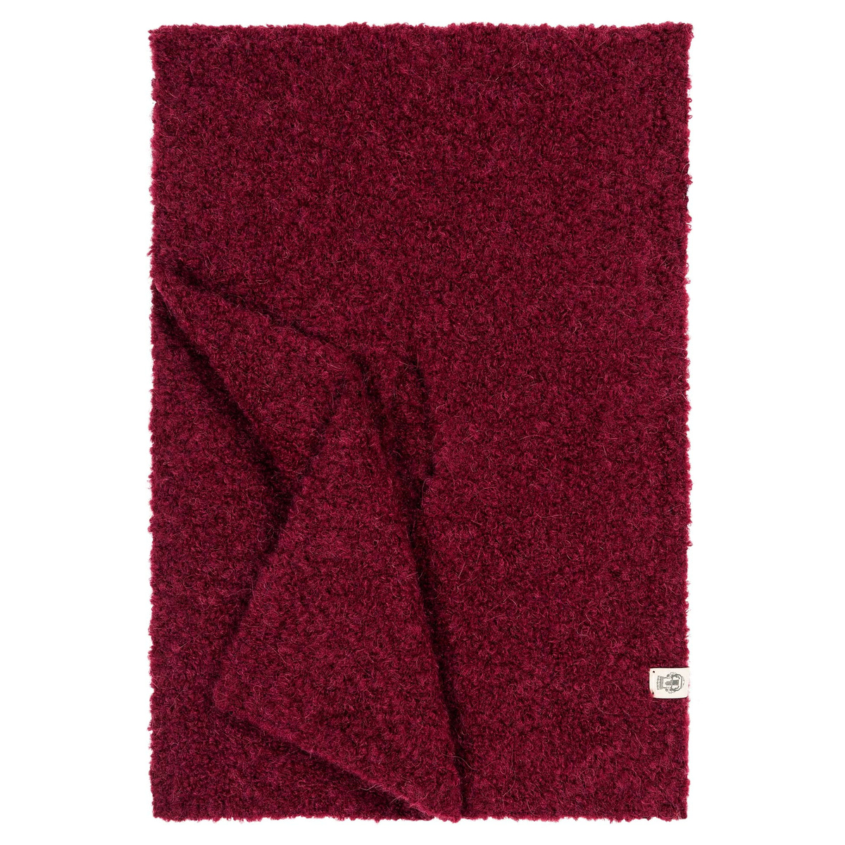 Snowflake Boucle Schal 28x90 - wine