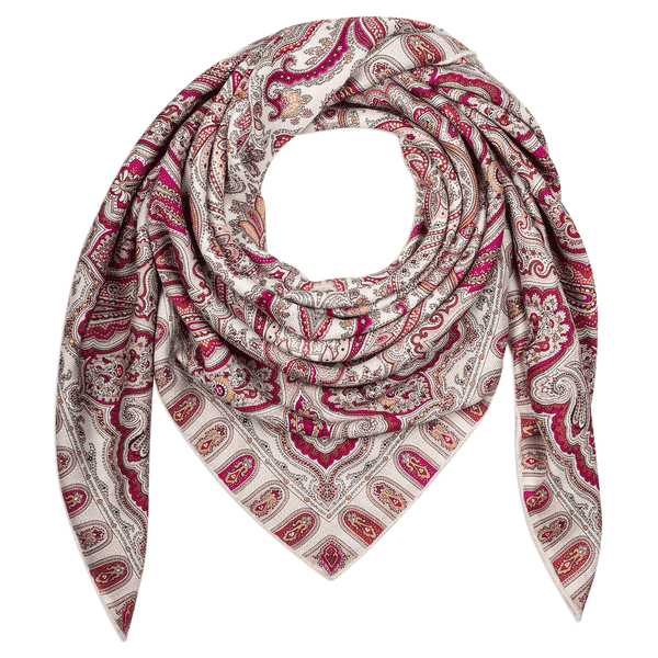 Ornamental Elegance 140x140 - red/cashmere