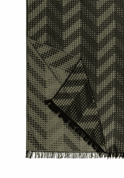 Graphic Jacquard 53x190 - olive