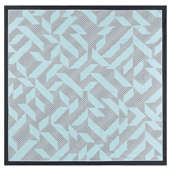 Graphic Shapes 140x140 - multi aqua