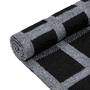 Grid Jacquard Schal 27x180  - black/anthrazit
