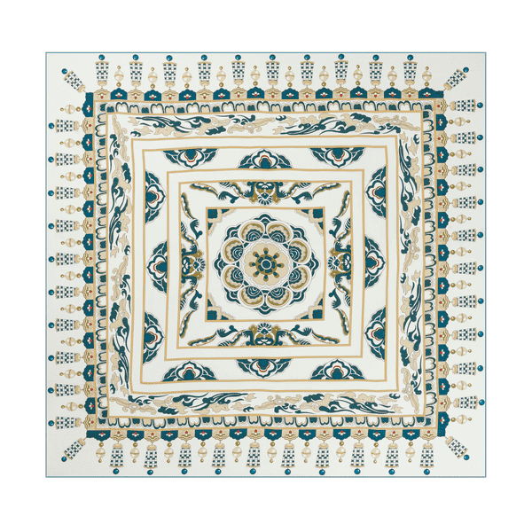 Desiree 105x105  - aqua/petrol