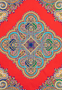 Square Garden Paisley 90x90 - multi red