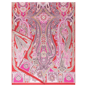 Harfen Paisley 70x170 - red/cashmere
