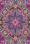 Funny Paisley 90x90 - multi berry
