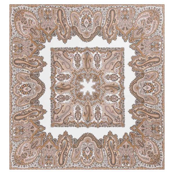 Radient Paisley 140x140 - multi beige
