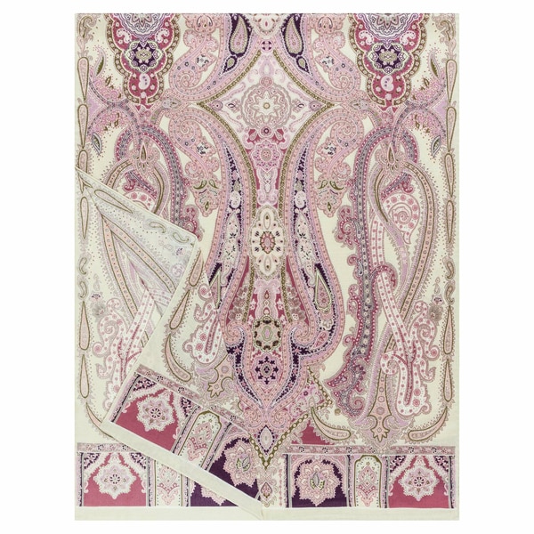 Harfen Paisley 70x170 - mauve