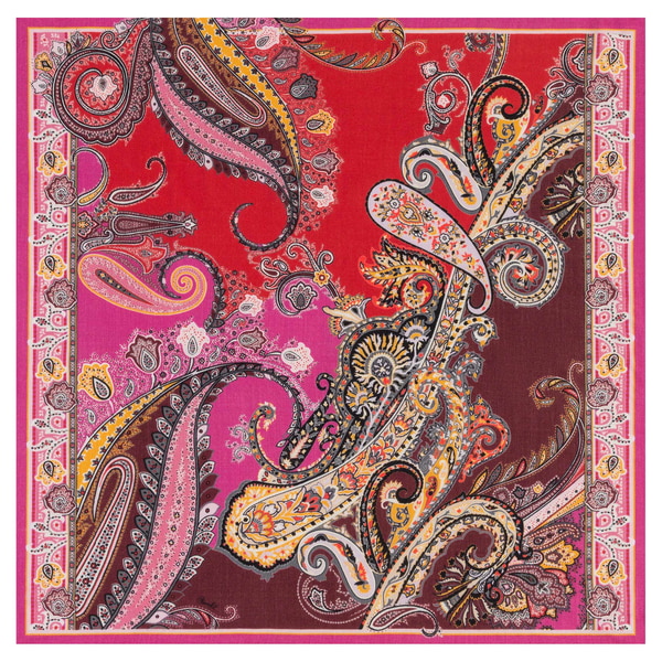 Paisley Confidence 90x90 - multi berry