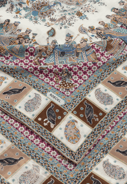 Winter Caravane 140x140 - multi cashmere