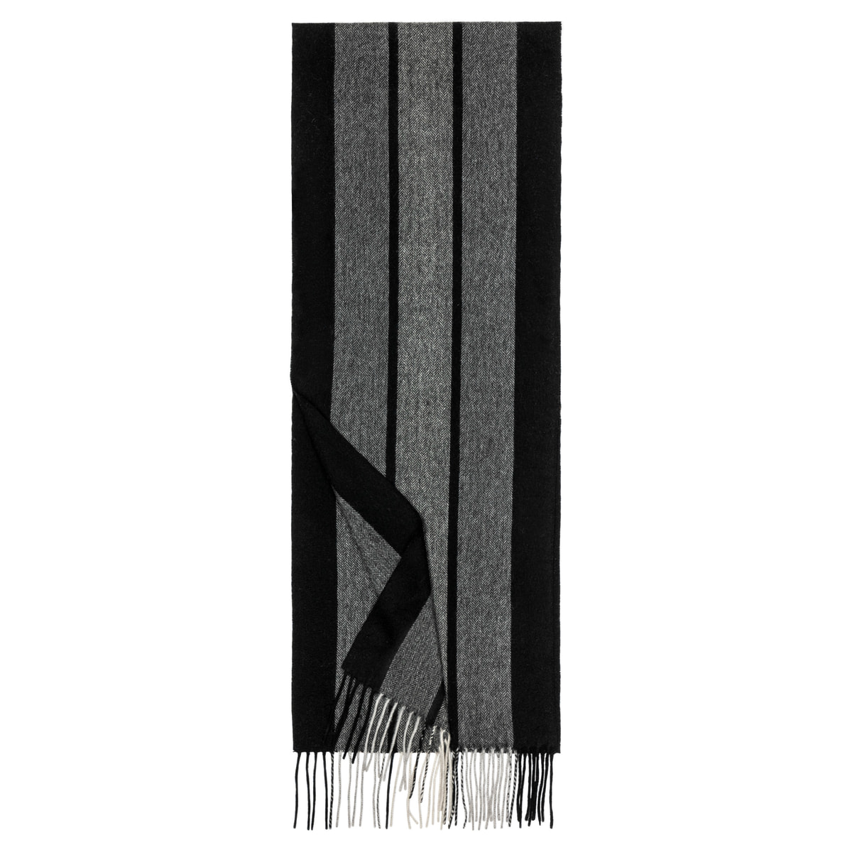 Wide Stripes 30x164  - black/grey