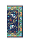 Lucky Elephant 53x53  - multi navy