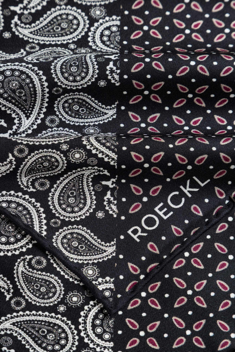 Gentleman´s Poket Square 30x30  - multi black