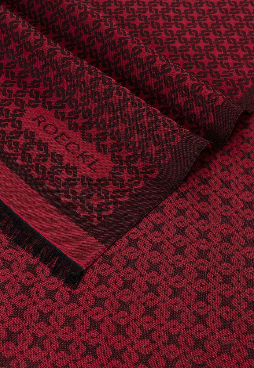 Rope Pattern 53x195  - poppy red