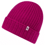 Pure Cashmere Umschlagmuetze - berry - OneSize