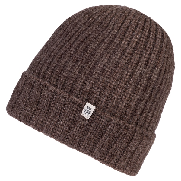 Pure Cashmere Umschlagmuetze - coffee