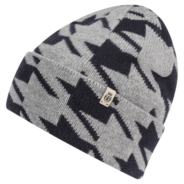 Modern Pepita Muetze - silvergrey