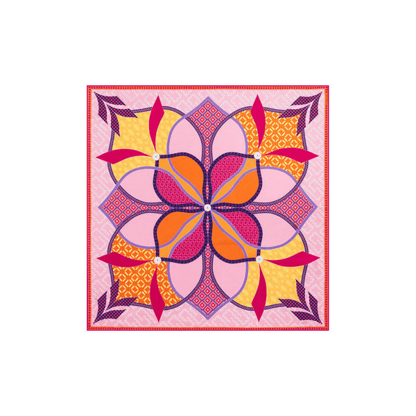 Flower Mandala 53x53 - multi lotus