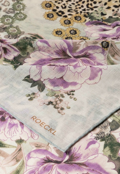 Blooming Wilderness 100x100  - multi cashmere