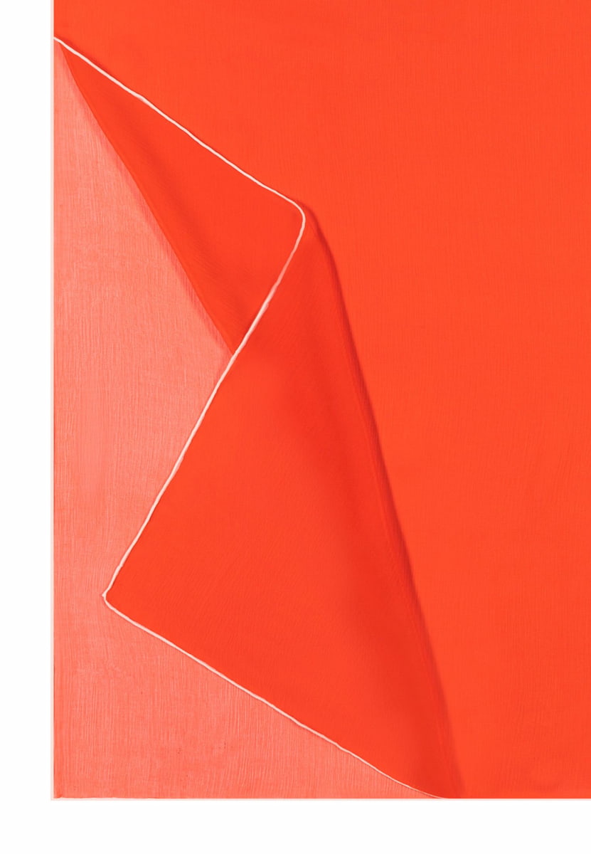 Contrast Col. Georgette 60x180 - red/white