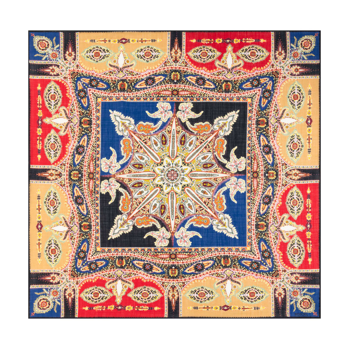 Ornamental Grace 90x90 - multi navy
