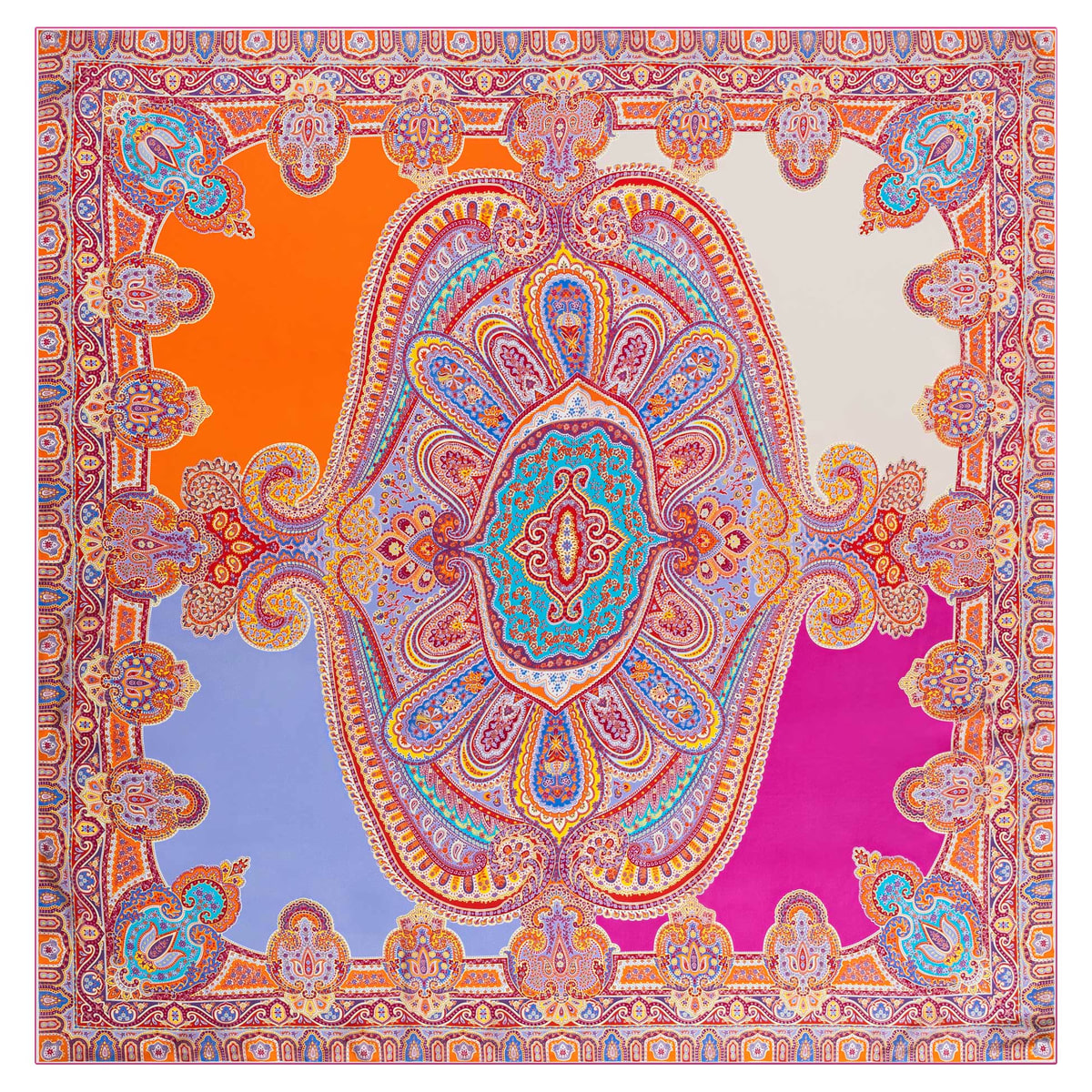 Colorblocking Ornament 140x140 - multi candy