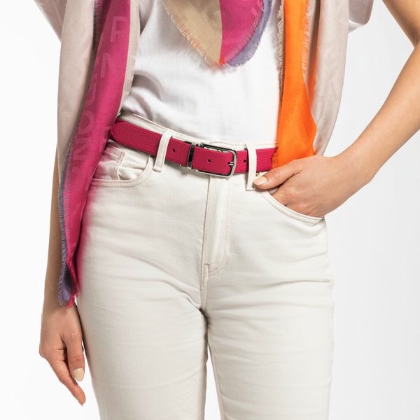 Amie reversible 3cm - orange/pink