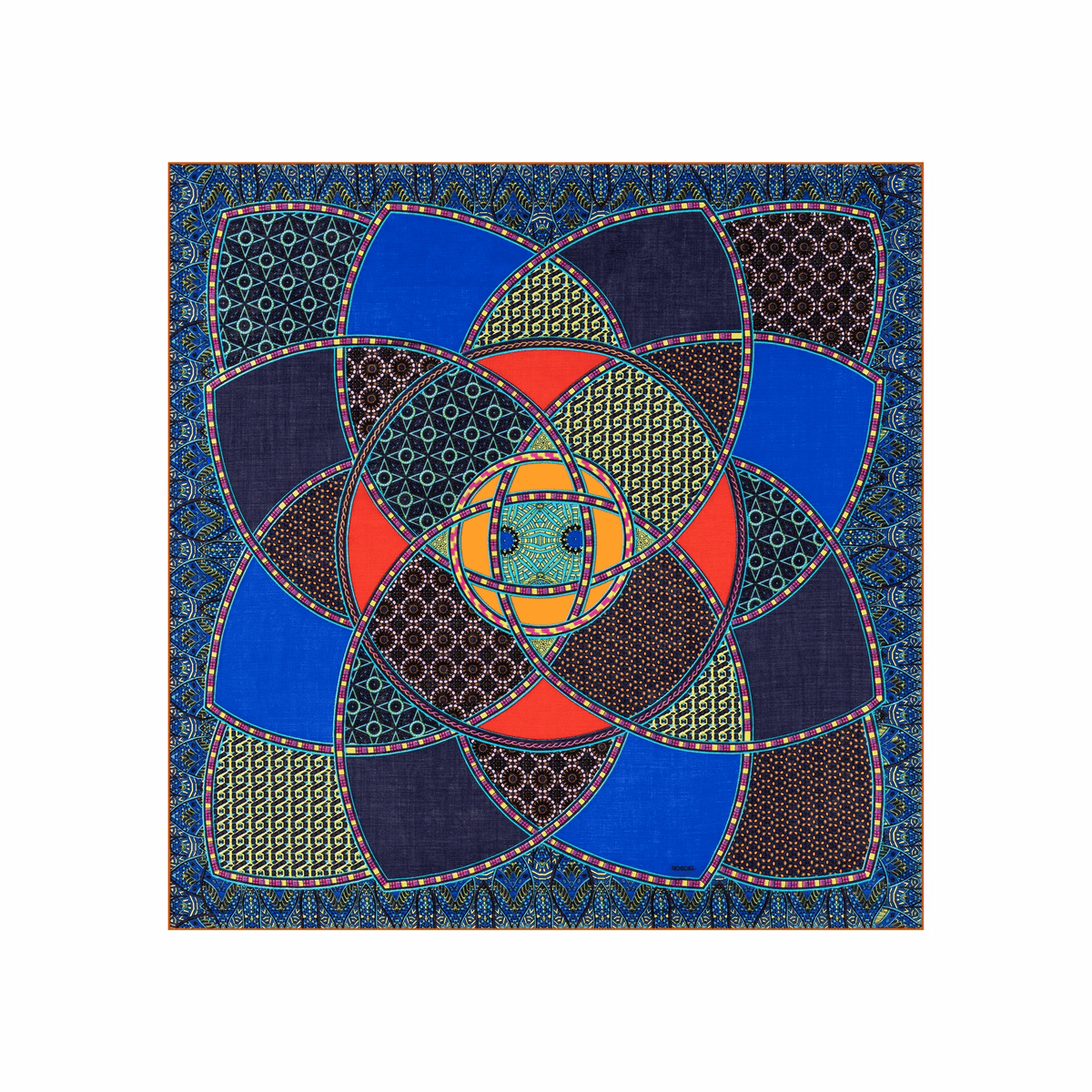 Kaleidoskope 100x100 - multi royal