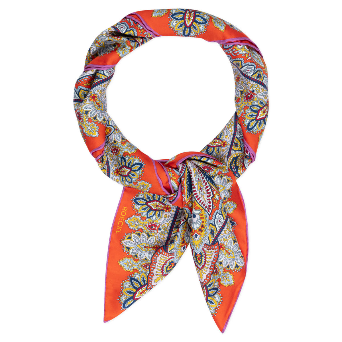 Flourishing Paisley 90x90  - multi sunset