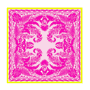 Botanical Garden 100 x 100 - pink/lemon