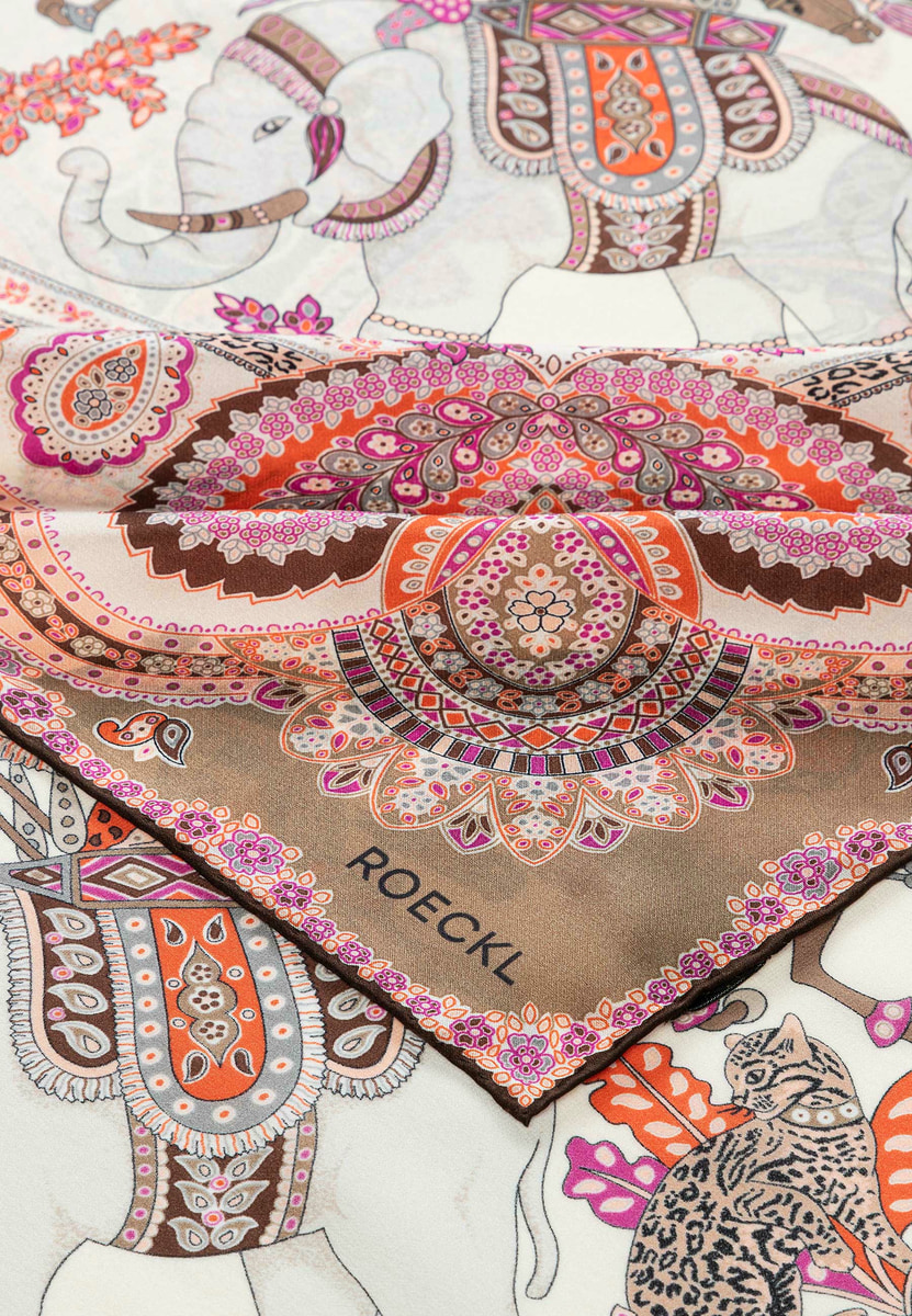 Elephant Parade Silk 140x140 - rose/beige