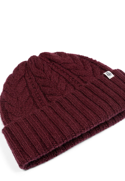 Cashmere Twist Mütze - mulberry