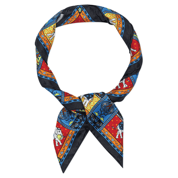 Lucky Elephant 53x53  - multi black