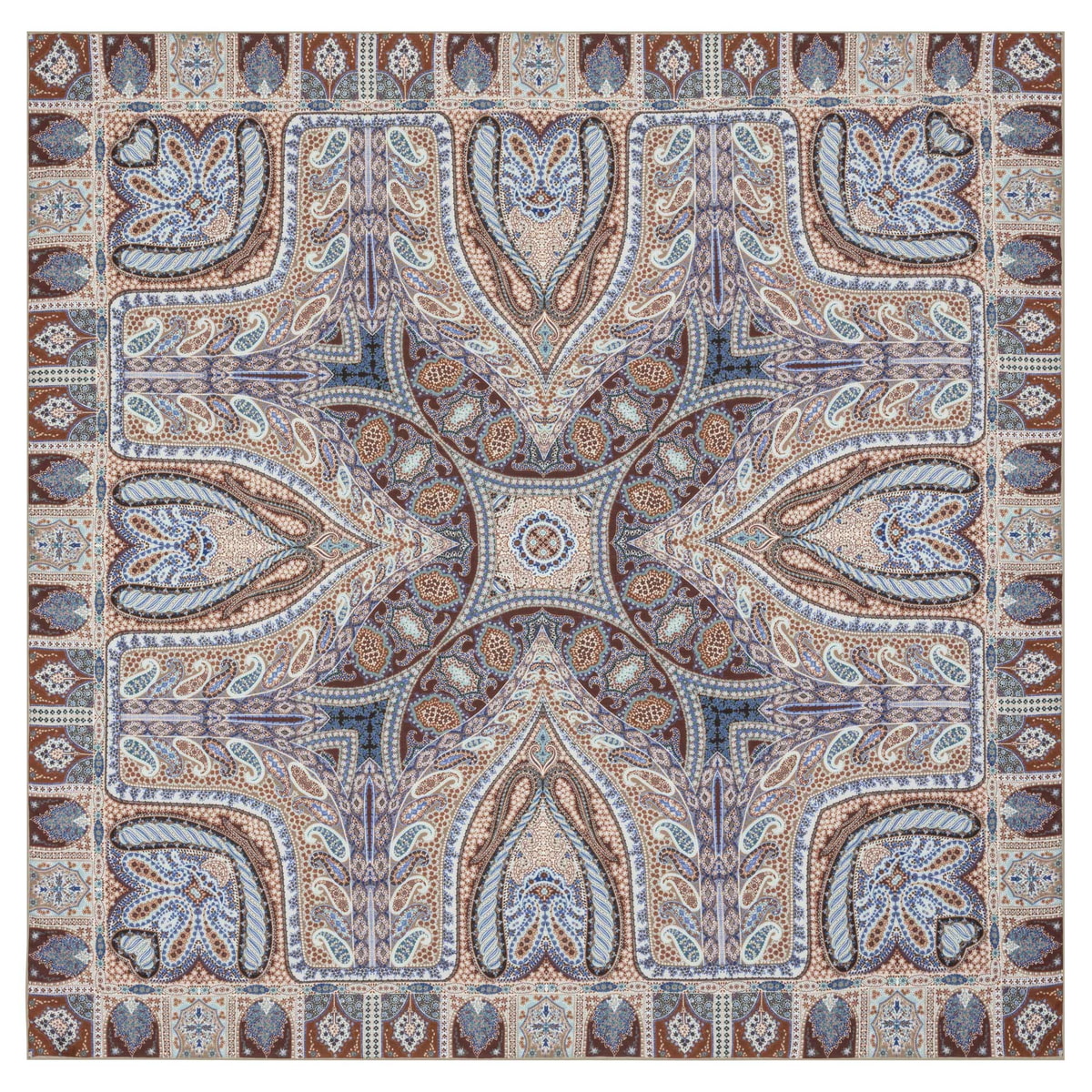 Winter Alhambra Paisley 140x140 - multi brown