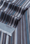 Tailored Stripes 27x184 fringes on short ends - multi black