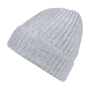 Pure Cashmere Umschlagmuetze - silvergrey
