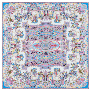 Elephant Parade Silk 140x140 - multi heaven