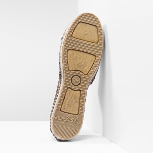 Espandrillo Wildseide Glitzer-Toe/Rocha - khaki