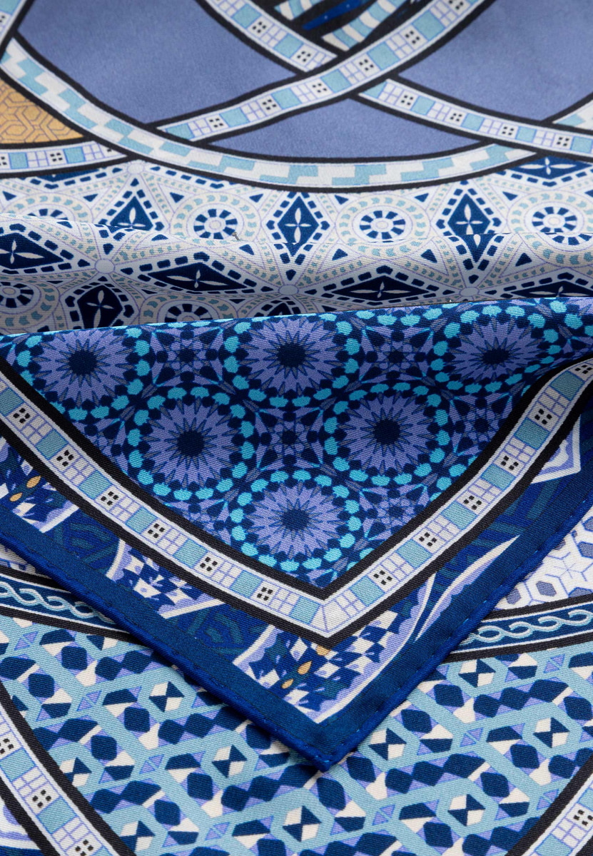Kaleidoskope 53x53 - indigo/blue