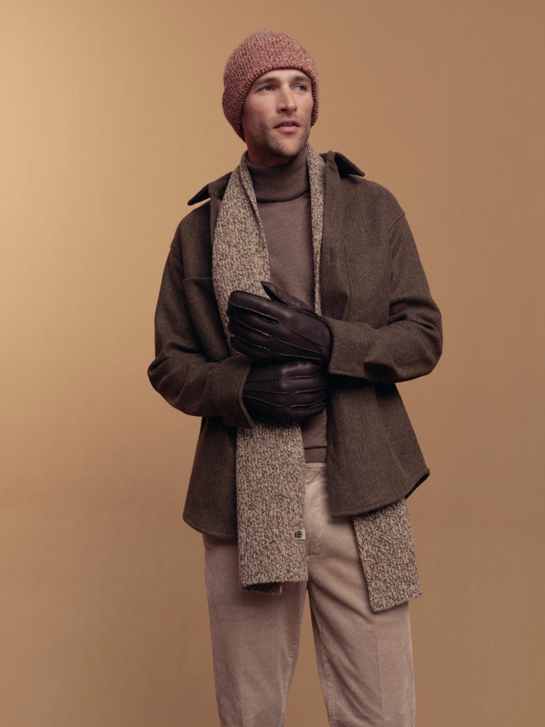 Mouliné Rib Mütze - multi red