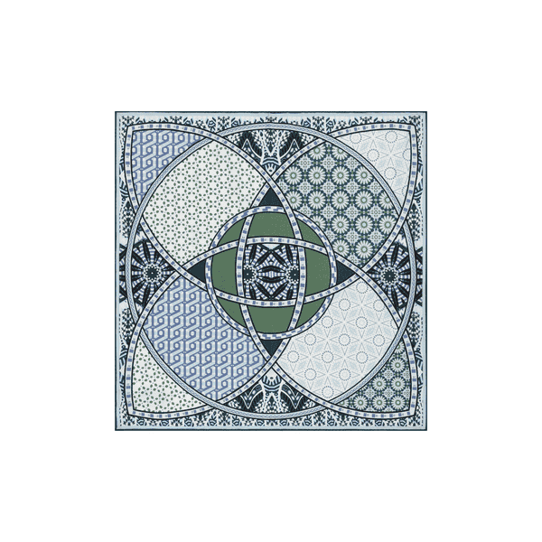 Kaleidoskope 53x53 - multi emerald