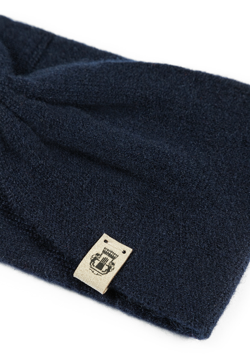 Pure Cashmere Stirnband - navy