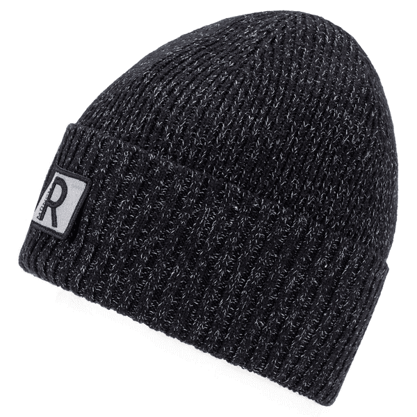 Reflective Rib Mütze Herren - black