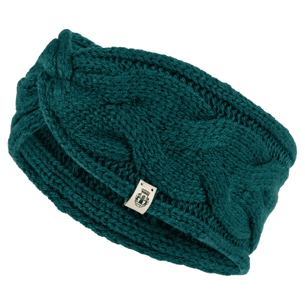 Braided Cashmere Stirnband - emerald