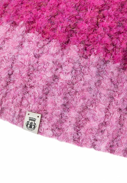 Cosy Bouclé New Mütze - multi raspberry