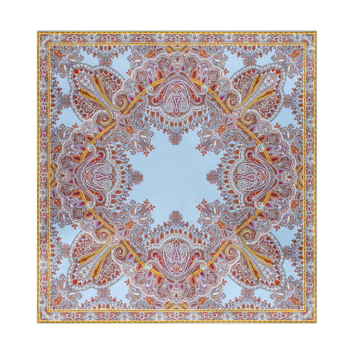 Paisley Reflection 90x90  - multi ciel