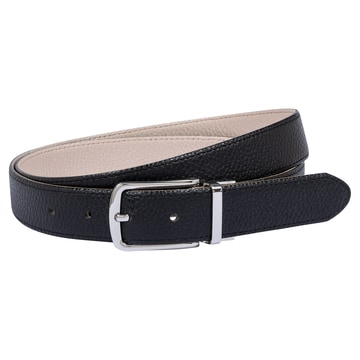 Amie reversible 3cm - black/creme
